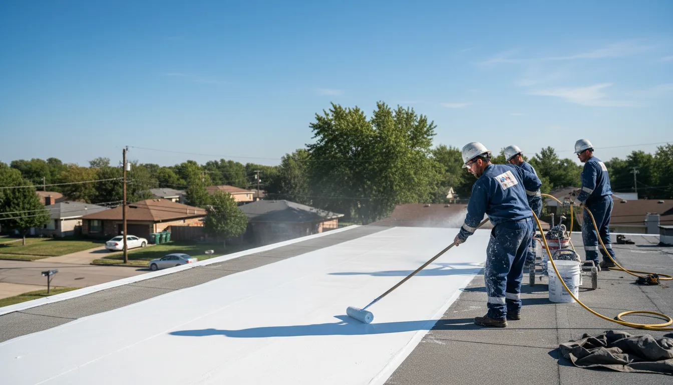 Commercial roof coating in Grinnell, KS near me